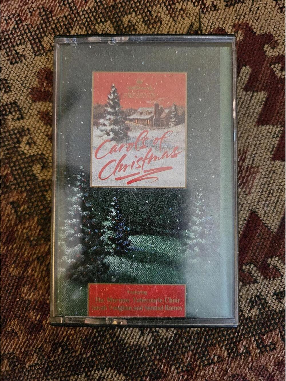 Mormon Tabernacle Choir/Sarah Vaughan: Carols of Christmas- vintage cassette- NM